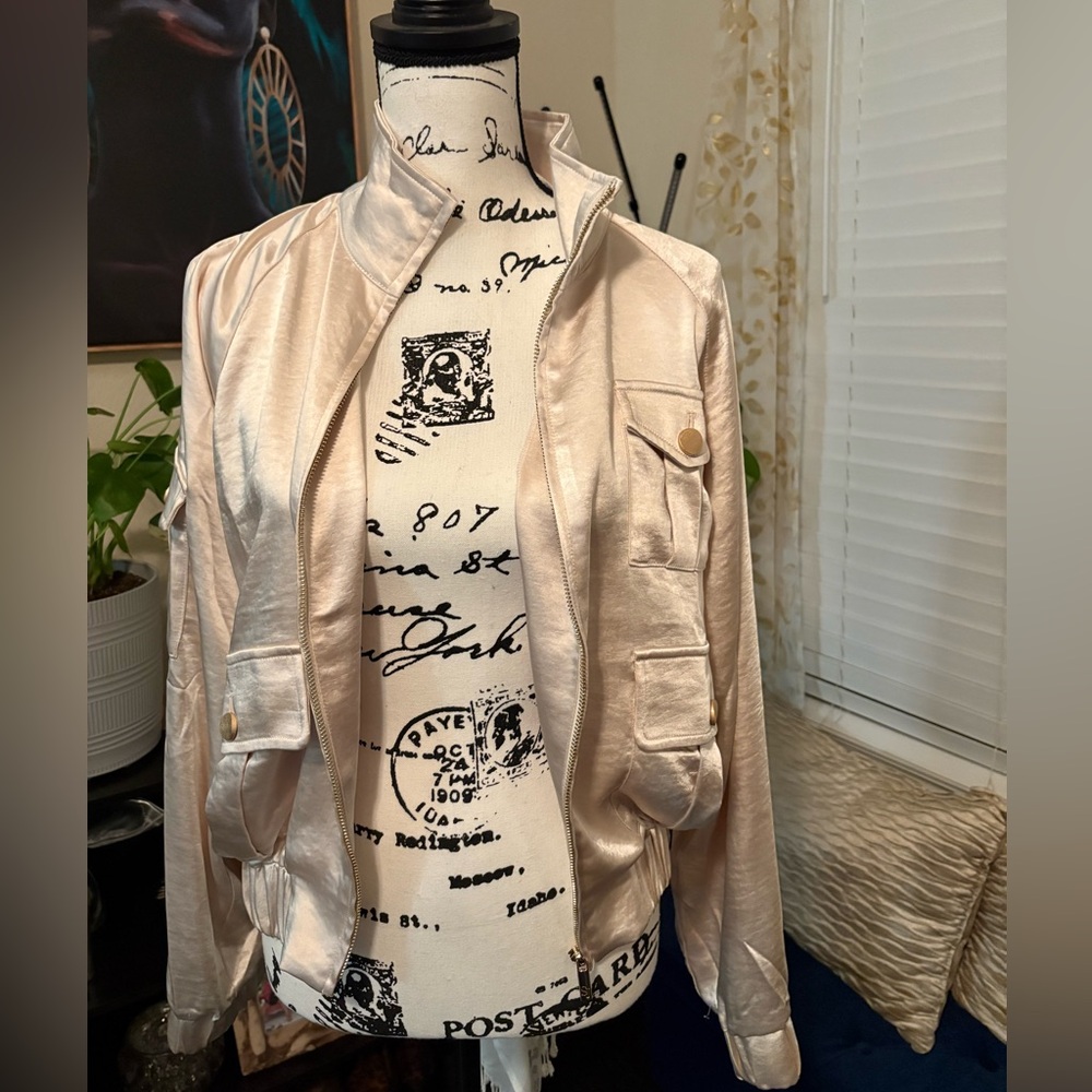 Sassy Jones Flo Cargo Jogger Jacket - Champagne (Sample Sale)